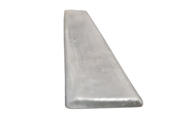 ALU plat 25x4 (0,28 kg/m) Aluminium gebroken kant